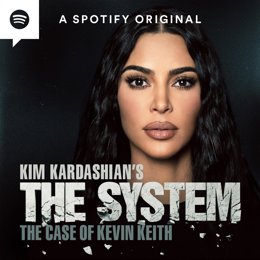 Archivo - Portada del pódcast de Spotify 'The System: El caso de Kevin Keith', narrado por Kim Kardashian.