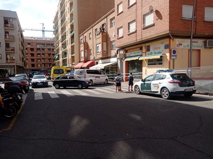 Tres operarios heridos mientras reparaban un montacargas en un supermercado de Calahorra
