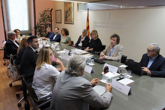 El conseller de Salut, Josep Maria Argimon, en la primera sessió de la comissió