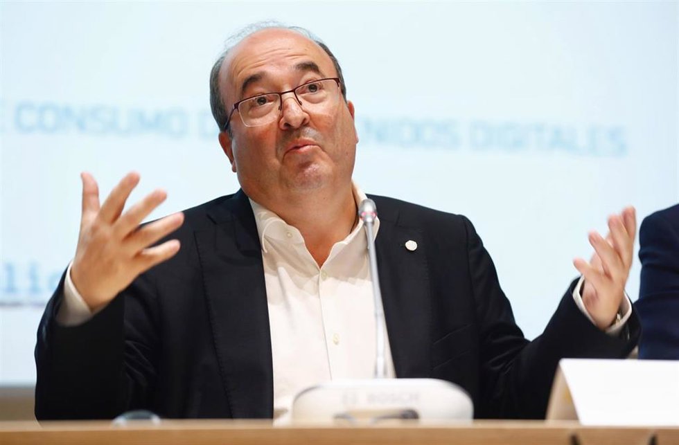 El ministro de Cultura y Deporte, Miquel Iceta