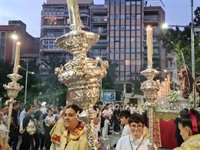 La Agrupación de Cofradías de Jaén condena el lanzamiento de lejía sobre la procesión de la Virgen del Rosario