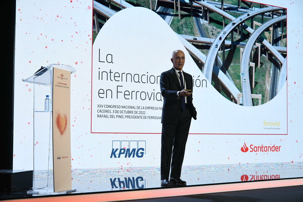 El presidente de Ferrovial, Rafael del Pino