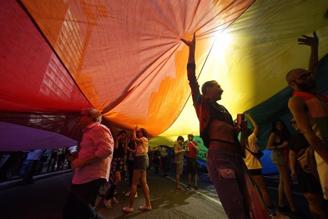 Archivo - Desfile del Orgullo en Sao Paulo, Brasil