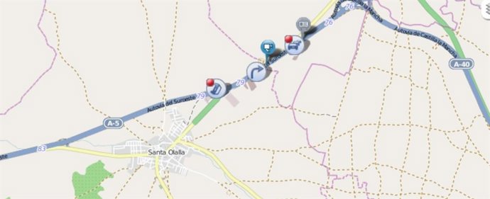 Accidente en Santa Olalla