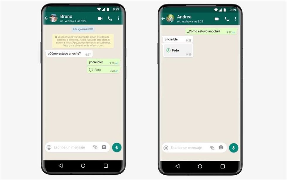 Captura de los archivos de visualización única de WhatsApp