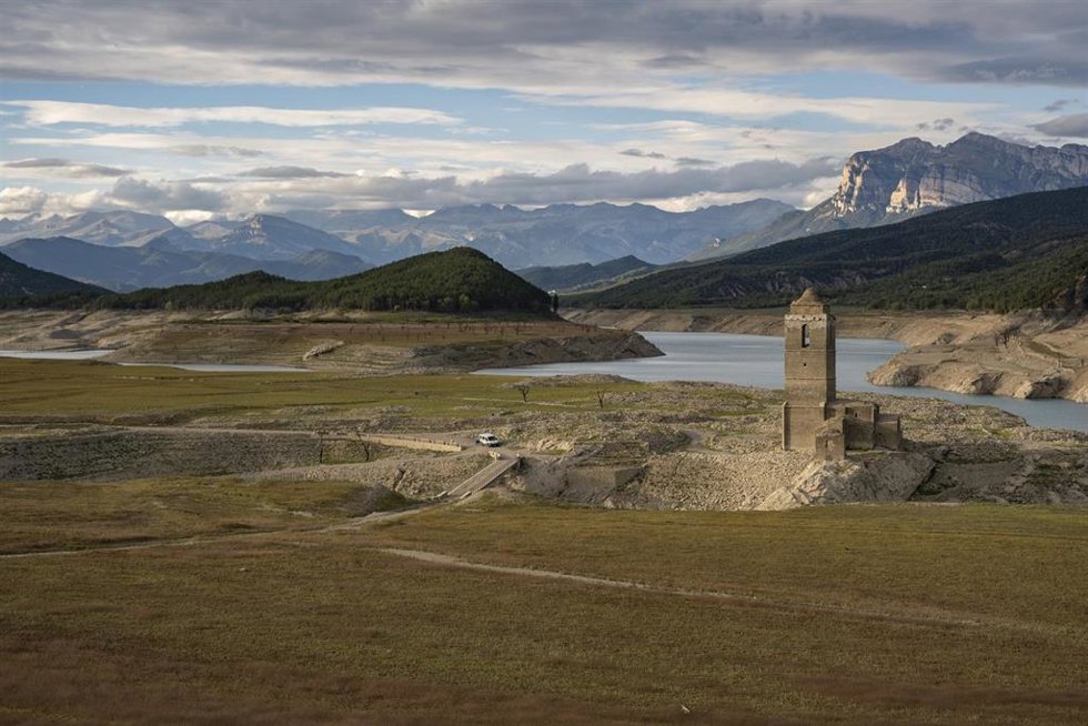 Embalse de Mediano, en Huesca, en septiembre de 2022