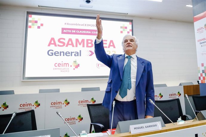 Archivo - El presidente de CEIM, Miguel Garrido.