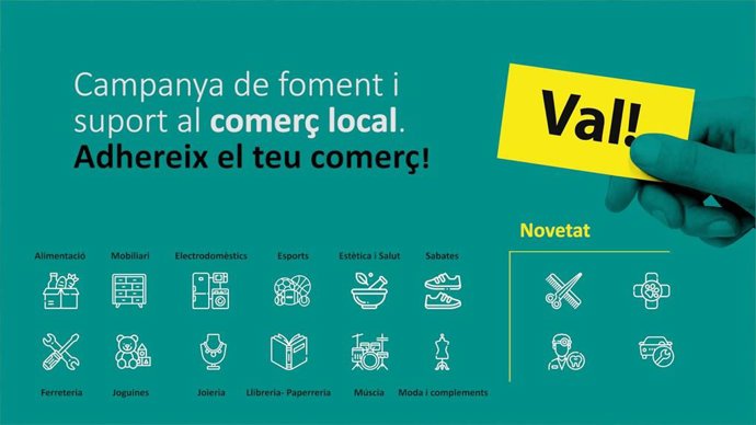 Cartel de la campaña de vales descuento de PalmaActiva.