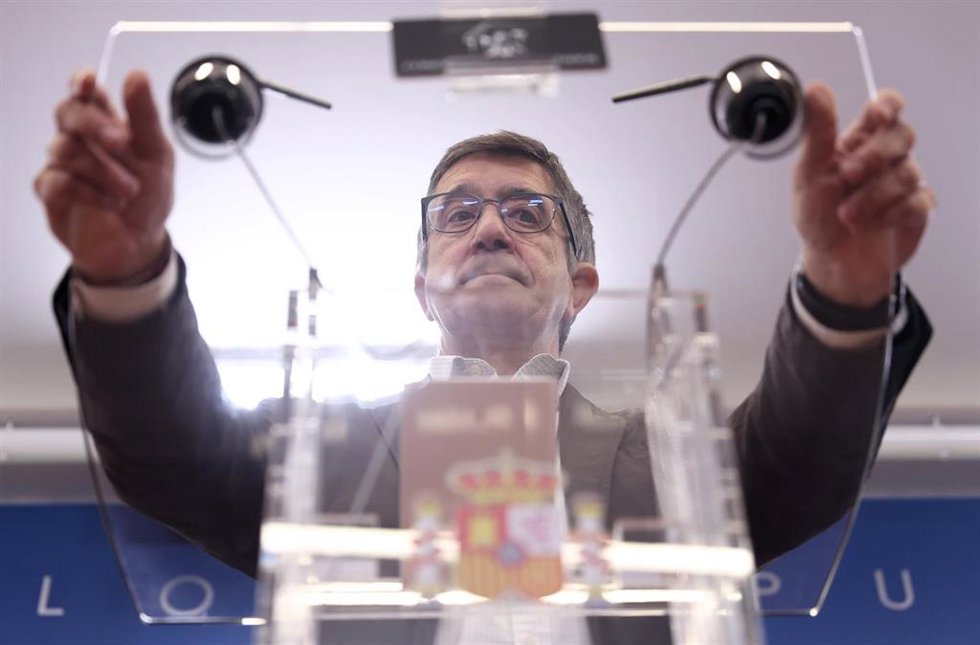 El portavoz del Grupo Parlamentario Socialista en el Congreso de los Diputados, Patxi López