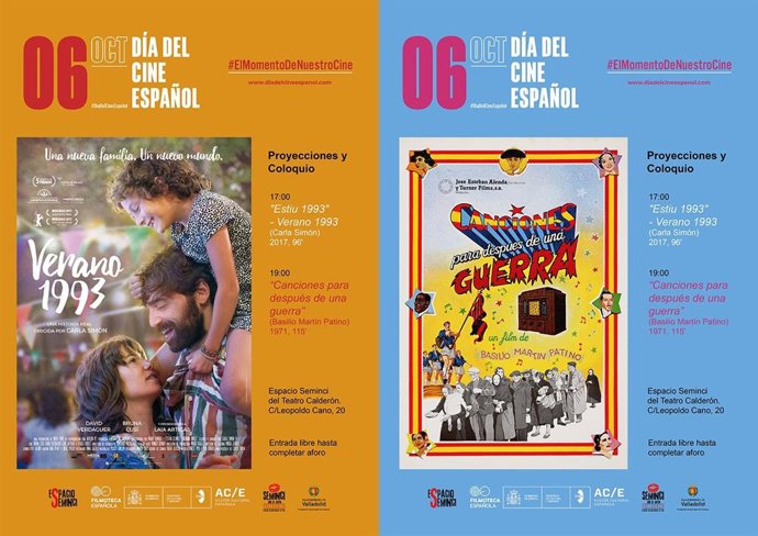 Cartel de las proyecciones.