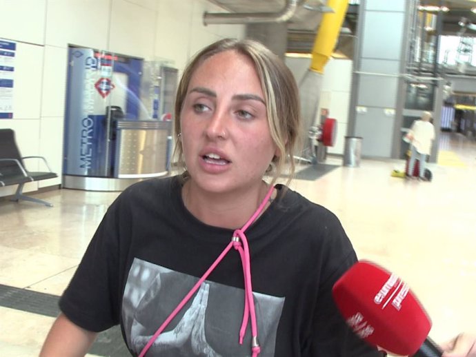 Rocío Flores llega a Madrid tras sus vacaciones en México