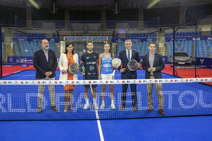 Presentación del World Padel Tour en el Palacio de Deportes de Santander.