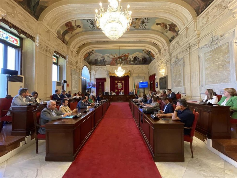 Pleno del Ayuntamiento de Málaga en una imagen de archivo 