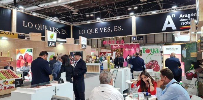Un centenar de empresas aragonesas están representadas en Fruit Attraction