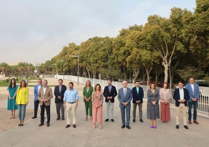 El nuevo Comité de Dirección del PP de Málaga.