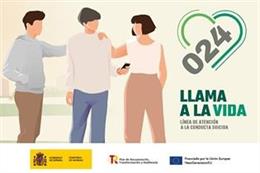 Teléfono 024 de prevención del suicidio.