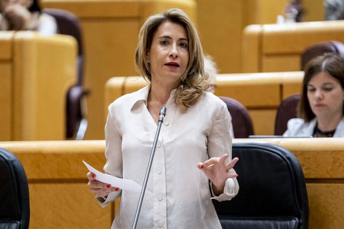 Archivo - La ministra de Transports, Mobilitat i Agenda Urbana, Raquel Sánchez