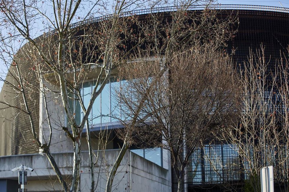 Archivo - Sede de la Audiencia Nacional donde se está celebrando el juicio por la presunta caja 'b' del PP, que comienza este lunes, en San Fernando de Henares, Madrid, (España), a 8 de febrero de 2021. El juicio se centrará en las declaraciones de Bárc