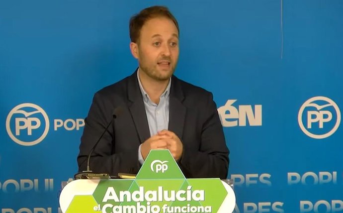 Archivo - El presidente provincial del PP de Jaén, Erik Domínguez/Archivo