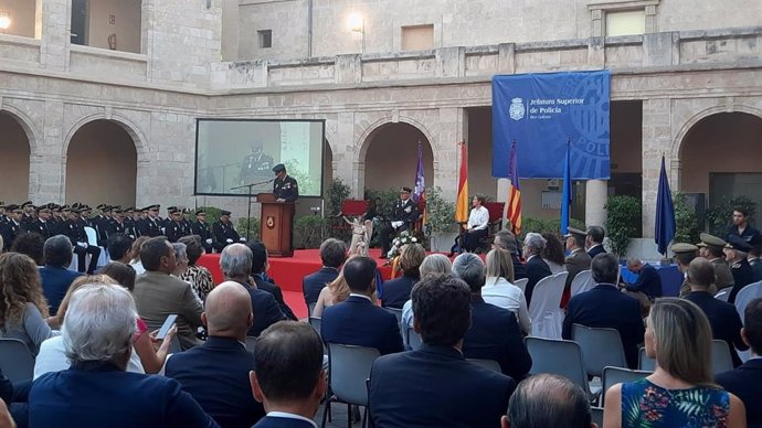 Acto del Día de la Policía Nacional en Palma.