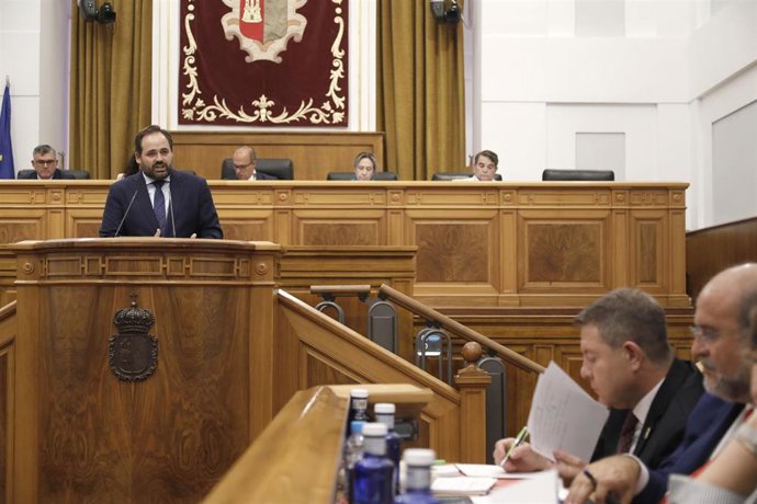 El presidente del PP Paco Núñez en el debate del estado de la región