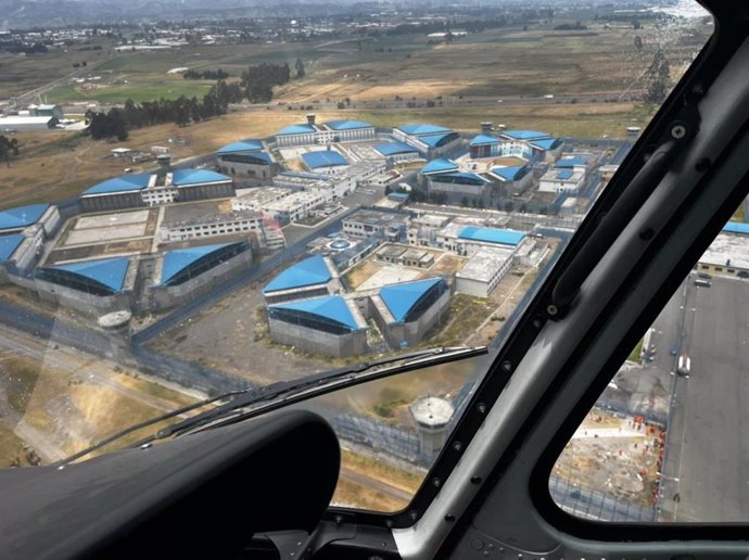 Vista aérea de la cárcel de Cotopaxi, Ecuador