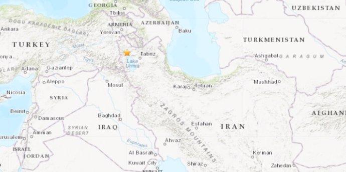 Terremoto de magnitud 5,4 en el noroeste de Irán