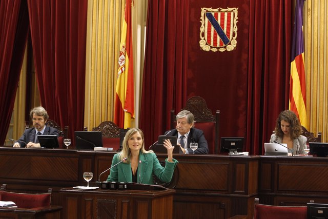 La portavoz parlamentaria de Ciudadanos (Cs) Baleares, Patricia Guasp, interviene durante el segundo día del Debate de Política General.