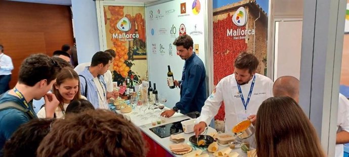 Puesto de la delegación de Mallorca en la XXIV edición de San Sebastian Gastronomika.