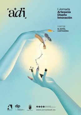 Cartel de la jornada entre artesanos y diseñadores