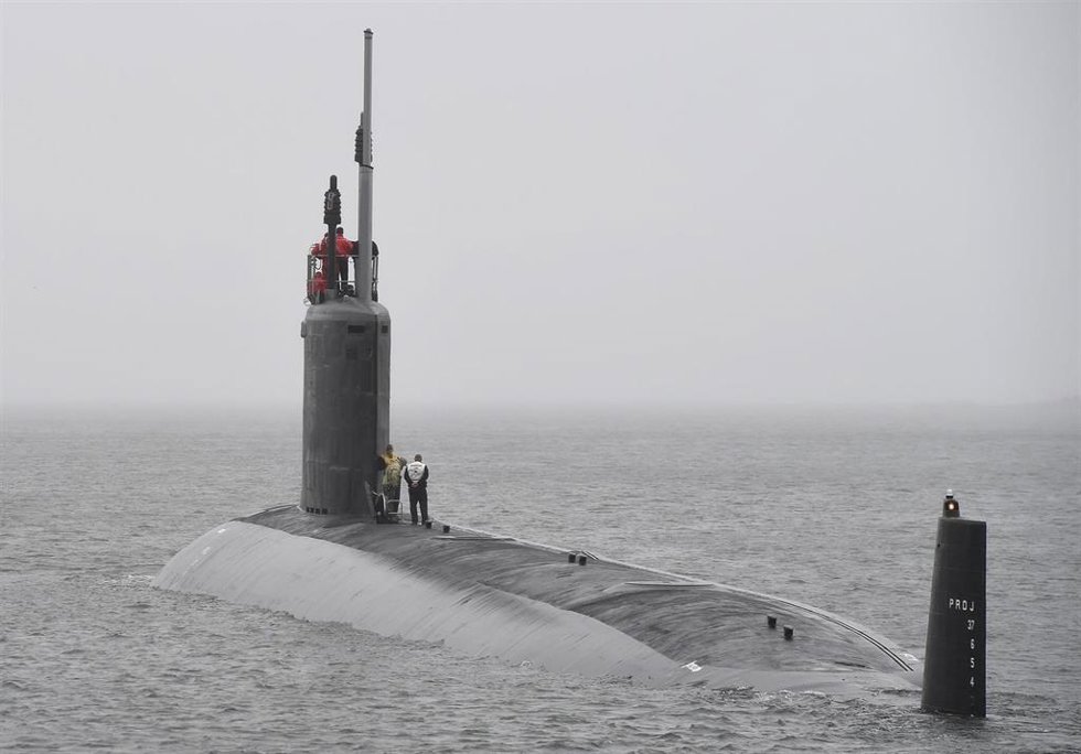 Iamgen de archivo de un submarino estadounidense. 