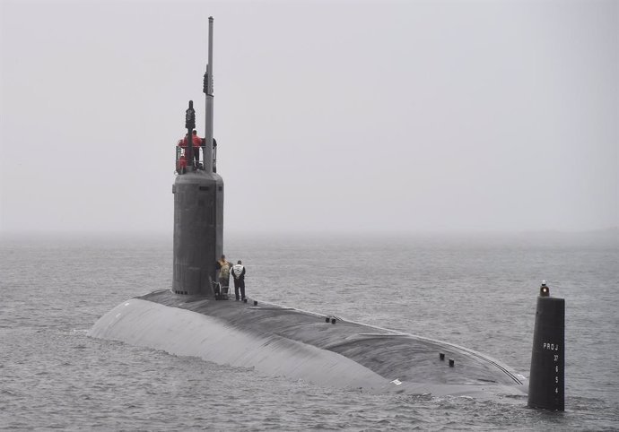 Iamgen de archivo de un submarino estadounidense.