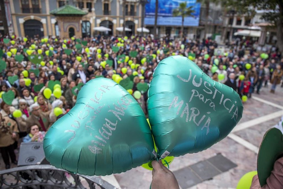 Archivo - Concentración para pedir justicia por el doble crimen de Almonte. Archivo. 