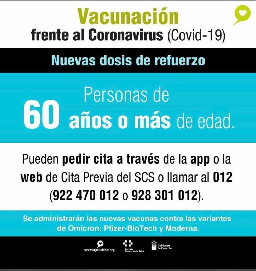 Sanidad inicia desde hoy la inoculación de los mayores de 60 años con las vacunas adaptadas a las nuevas variantes de la covid-19