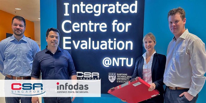 Infodas NITES Project and Certification team receives the NITES Certification for the SDoT Security Gateway, at NITES headquarters in Singapore.