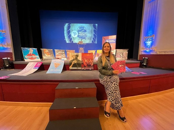 Lombraña, durante la presentación del Otoño Cultural de Palencia.