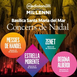 Cartell del cicle de concerts de Nadal del Festival Millenni