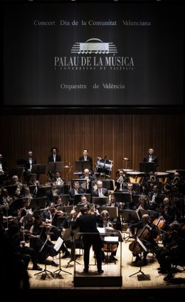 Archivo - MÚSICA DE GINER, SERRANO Y MONTESINOS EN EL CONCIERTO CON MOTIVO DEL NUEVE DE OCTUBRE DE LA ORQUESTA DE VALNCIA