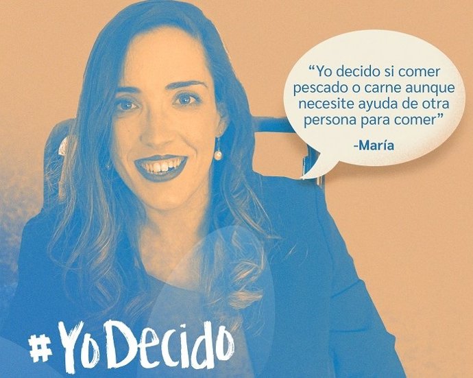 Imagen de la campaña 'Yo Decido' de ASPACE.