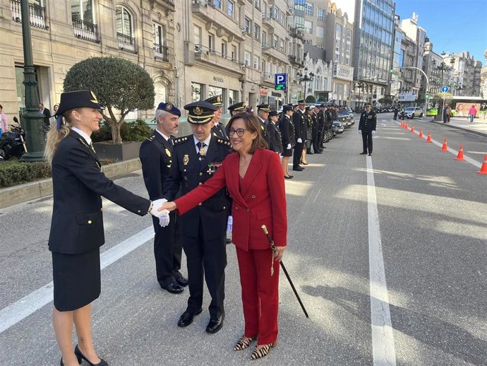 Maica Larriba este miércoles en Vigo.
