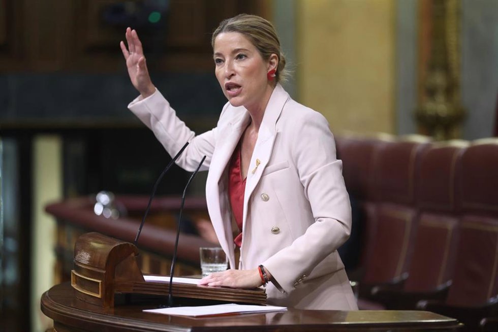 La diputada de Ciudadanos (Cs) en el Congreso, María Muñoz Vidal, interviene en una sesión plenaria, en el Congreso 