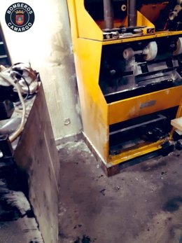 Máquina origen del incendio