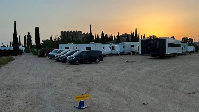 Rodaje de 'Kaos' en el Palacio Galiana de Toledo.