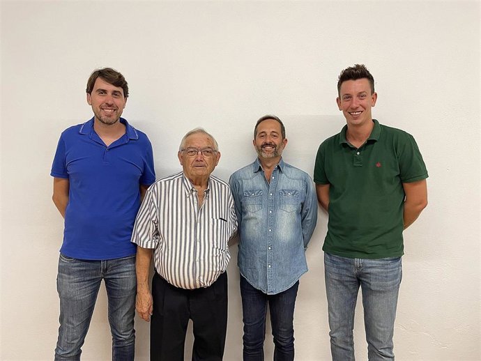 Archivo - Tomeu Mulet, Antoni Comas, Pere Joan Jaume y Pedro Álvarez, del PP de Sineu