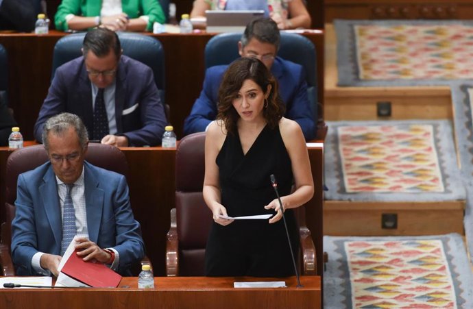 La presidenta de la Comunidad de Madrid, Isabel Díaz Ayuso