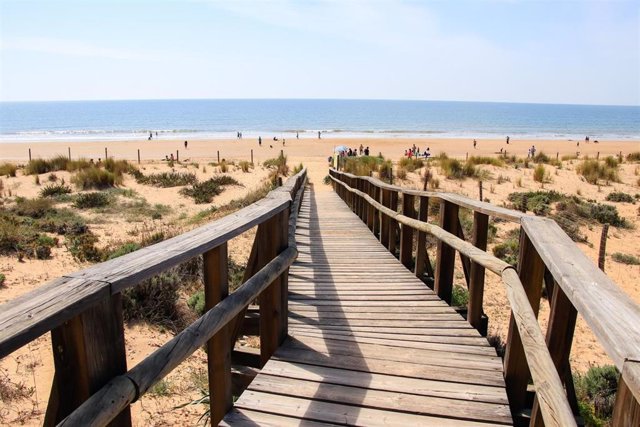 Playa del litoral de Huelva.