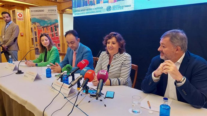 La consejera de Economía, Empresas y Empleo, Patricia Franco, este jueves en la capital conquense.