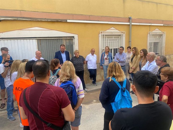 Los concejales del PP, en un acto con vecinos