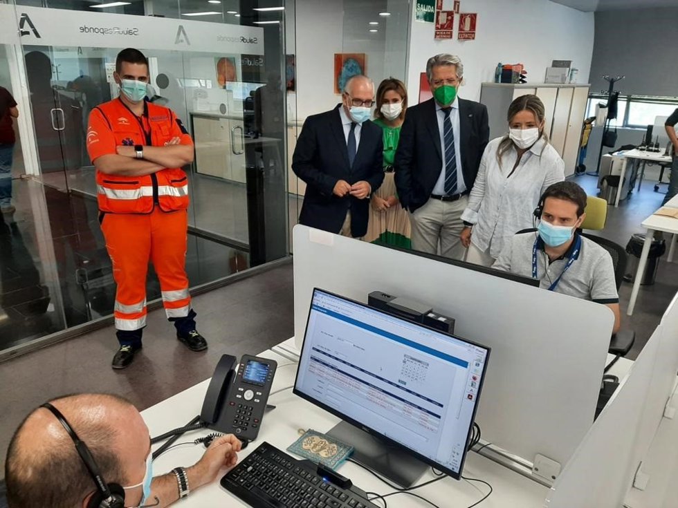 Visita a la puesta en marcha de la Línea Alzheimer