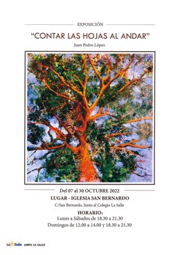 Cartel de la exposicin de Juan Pedro López